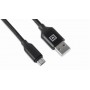 Кабель REAL-EL Premium Fabric USB - micro USB (M/M), 2 м, Black (EL123500048)