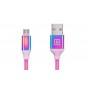 Кабель REAL-EL Premium USB - micro USB (M/M), 1 м, Rainbow (EL123500052)