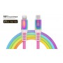 Кабель REAL-EL USB Type-C - Lightning (M/M), 1 м, Rainbow (EL123500054)