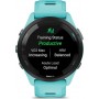 Смарт-годинник Garmin Forerunner 265 Black Bezel with Aqua Case and Aqua/Black Silicone Band (010-02810-52)