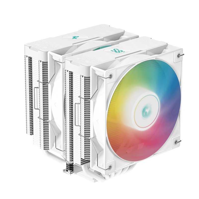 Купить ᐈ Кривой Рог ᐈ Низкая цена ᐈ Кулер процессорный DeepCool AG620 Digital WH ARGB (R-AG620-WHADMN-G-2), Intel: 1700/1200/115