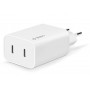 Мережевий зарядний пристрій Ttec SmartCharger Duo PD USB-C 40W White (2SCS27B)