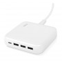 Мережевий зарядний пристрій Ttec SmartCharger Quattro GaN USB-C/USB-A 65W White (2SCG02B)