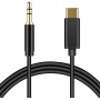 Купить ᐈ Кривой Рог ᐈ Низкая цена ᐈ Адаптер XoKo 3.5 мм - USB Type-C (M/M), 1 м, Black (AUX-002-BK)