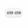 Мережевий зарядний пристрій Hoco C12 (2USB, 2.4А) White (C12MW) + кабель MicroUSB