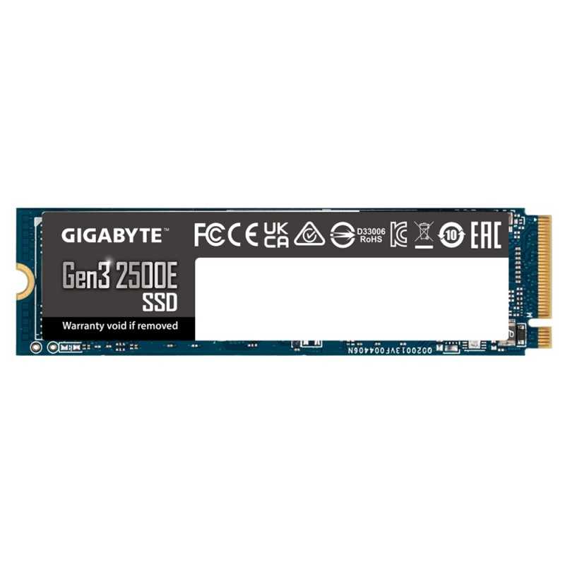 Купить ᐈ Кривой Рог ᐈ Низкая цена ᐈ Накопитель SSD 500GB Gigabyte Gen3 2500E M.2 PCIe NVMe 3.0 x4 3D TLC (G325E500G)