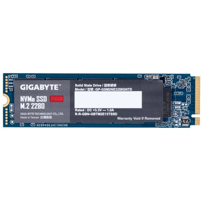 Купить ᐈ Кривой Рог ᐈ Низкая цена ᐈ Накопитель SSD  256GB Gigabyte M.2 PCIe NVMe 3.0 x4 NAND TLC (GP-GSM2NE3256GNTD)