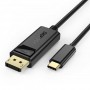 Купить ᐈ Кривой Рог ᐈ Низкая цена ᐈ Кабель Choetech DisplayPort - USB Type-C (M/M), 1.8 м, Black (XCP-1801BK)