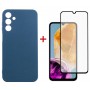 Чохол-накладка Dengos для Samsung Galaxy M15 SM-M156 Blue (DG-KM-89) + захисне скло