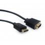 Купить ᐈ Кривой Рог ᐈ Низкая цена ᐈ Кабель Cablexpert DisplayPort - VGA (M/M), 1.8 м, черный (CCP-DPM-VGAM-6) пакет