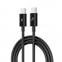 Кабель Grand-X USB Type-C - USB Type-C 60W, 1м, Black (CC-07B)