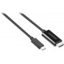 Купить ᐈ Кривой Рог ᐈ Низкая цена ᐈ Кабель Insignia USB Type-C - HDMI (M/M), 1.8 м, Black (NS-PCKCH6-C)