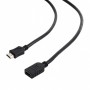 Купить ᐈ Кривой Рог ᐈ Низкая цена ᐈ Кабель Cablexpert HDMI - HDMI (M/F), удлинитель, 1.8 м, черный (CC-HDMI4X-6) пакет