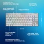 Клавиатура беспроводная Logitech G915 X Lightspeed TKL Wireless Tactile White (920-012737)