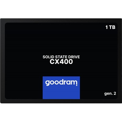 Купить ᐈ Кривой Рог ᐈ Низкая цена ᐈ Накопитель SSD 1ТB Goodram CX400 Gen.2 2.5" SATAIII 3D TLC (SSDPR-CX400-01T-G2)