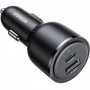 Автомобильное зарядное устройство Ugreen EC701 (2xUSB 63W (USB-C+USB-A) QC 3.0+ Black (35023)