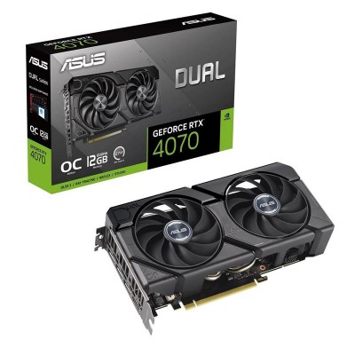 Видеокарта GF RTX 4070 12GB GDDR6 Dual EVO OC Asus (DUAL-RTX4070-O12GD6-EVO)