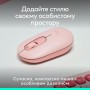 Мышь беспроводная Logitech Pop Mouse with Emoji Rose (910-007413)