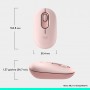 Мышь беспроводная Logitech Pop Mouse with Emoji Rose (910-007413)