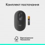 Мышь беспроводная Logitech Pop Mouse with Emoji Graphite (910-007412)