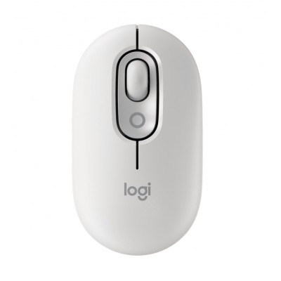 Мышь беспроводная Logitech Pop Mouse with Emoji Off-White (910-007411)