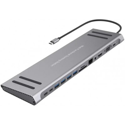 Концентратор-подставка USB-C XoKo AC-1400 (XK-AC1400-SL)