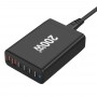 Сетевое зарядное устройство XoKo QC-220 (6USB) Gan3 220W Black (QC-220)