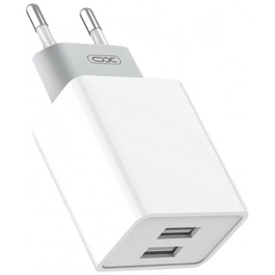 Сетевое зарядное устройство XO L65 (2USBх2.4A) White (L65-L-WH) + кабель Lightning