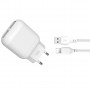 Сетевое зарядное устройство XO L78 (2USBх2.4A) White (L78-L-WH) + кабель Lightning