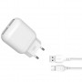 Сетевое зарядное устройство XO L78 (2USBх2.4A) White (L78-M-WH) + кабель microUSB