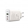 Сетевое зарядное устройство XO CE04 (1USB, 2USB-C) QC3.0 PD3.0 White (СE04-WH)