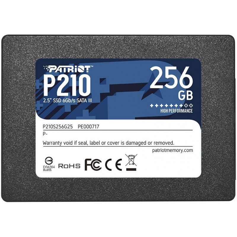Купить ᐈ Кривой Рог ᐈ Низкая цена ᐈ Накопитель SSD  256GB Patriot P210 2.5" SATAIII TLC (P210S256G25)