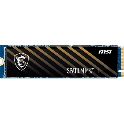 Купить ᐈ Кривой Рог ᐈ Низкая цена ᐈ Накопитель SSD  500GB MSI Spatium M371 M.2 2280 PCIe 3.0 x4 NVMe 3D NAND TLC (S78-440K160-P8
