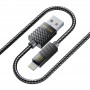 Кабель Luxe Cube Premium USB - Lightning (M/M), 1 м, серый (9780201379648)