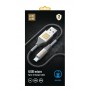 Кабель Luxe Cube Armored USB - microUSB (M/M), 1 м, сірий (8886668686105)