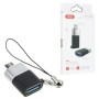 Адаптер XO NB149G USB-micro USB (F/M) Black (XO-NB149G-BK )