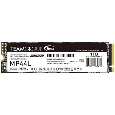 Купить ᐈ Кривой Рог ᐈ Низкая цена ᐈ Накопитель SSD 1TB Team MP44L M.2 2280 PCIe 4.0 x4 3D SLC (TM8FPK001T0C101)