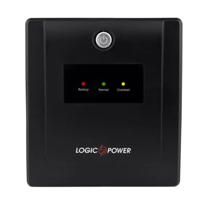 Купить ᐈ Кривой Рог ᐈ Низкая цена ᐈ ИБП LogicPower LPM-U1400VA-P, Lin.int., AVR, 4 х евро, USB, металл