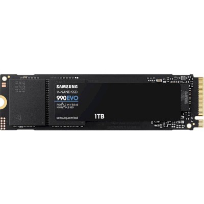 Купить ᐈ Кривой Рог ᐈ Низкая цена ᐈ Накопитель SSD 1ТB Samsung 990 EVO M.2 2280 PCIe 5.0 x4 NVMe V-NAND TLC (MZ-V9E1T0BW)